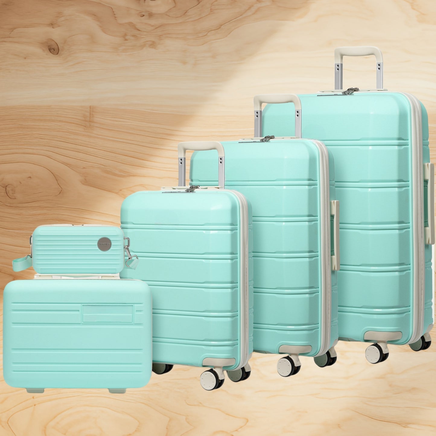 Suitcase Luggage Set with Lock, Juego Maletas con Cerradura