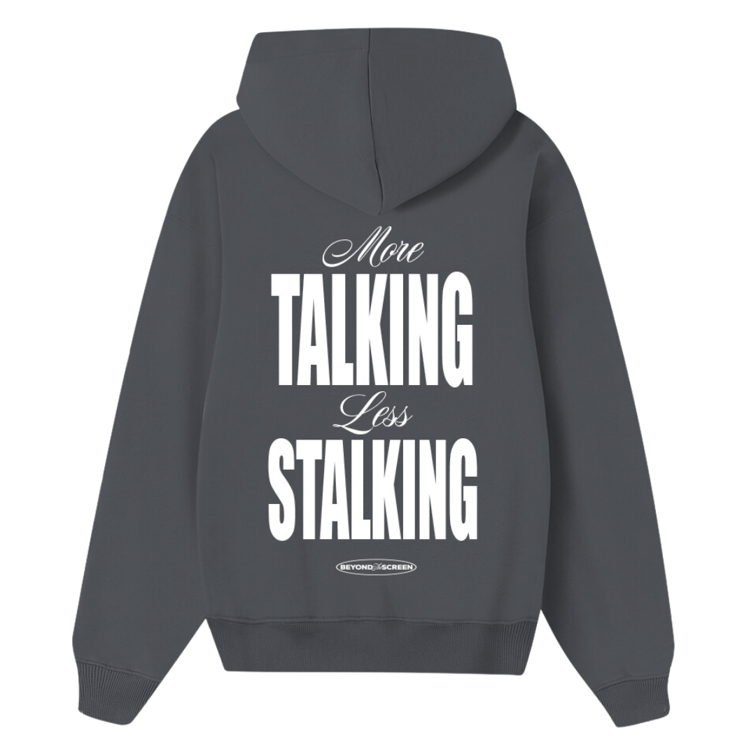 Gray Less Stalking Hoodie