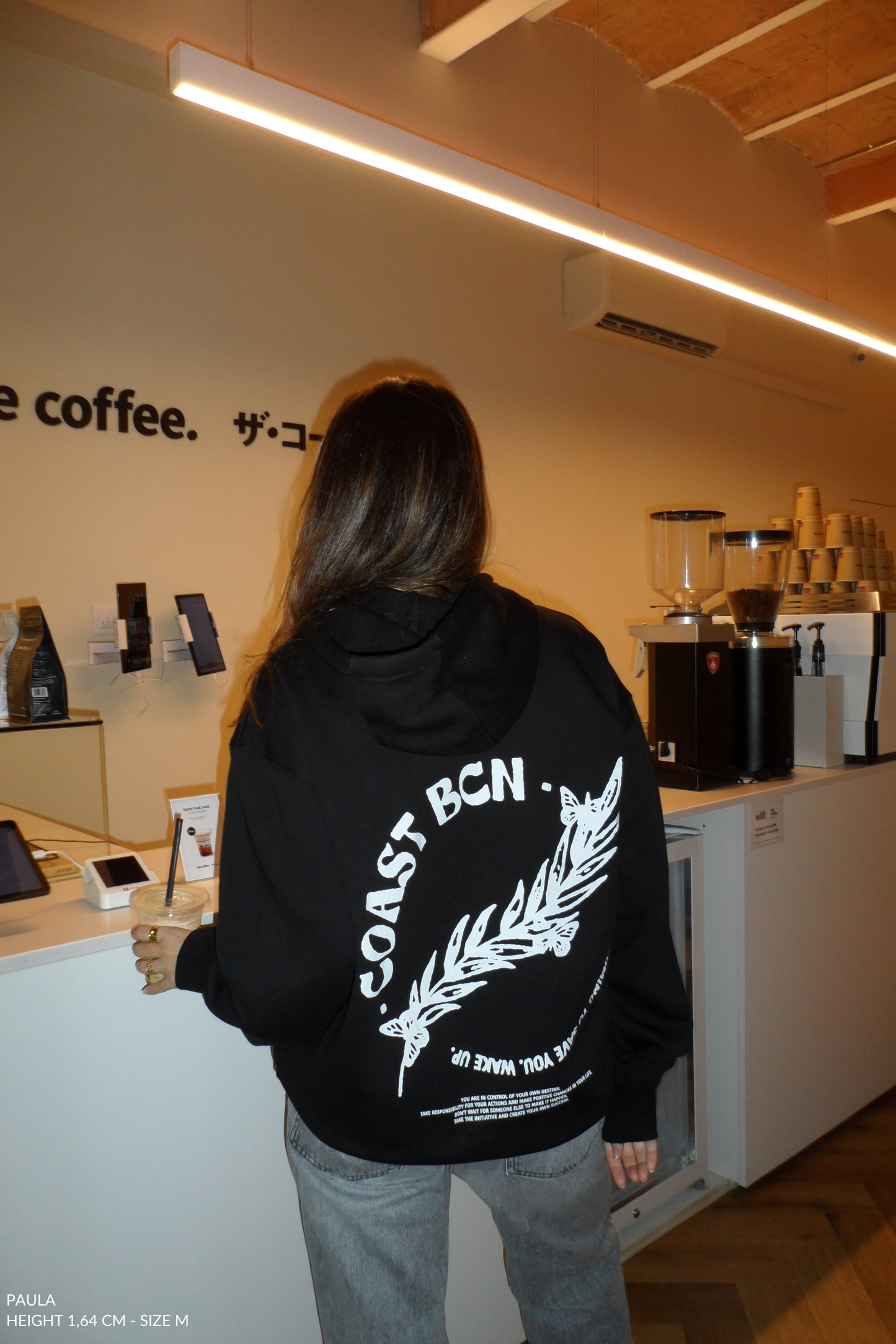 Black Wake Up Hoodie