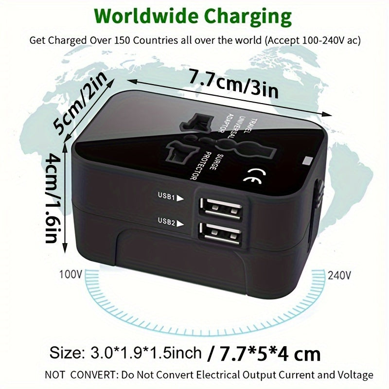 All-in-One Travel Adapter Adaptador Todo-en-Uno