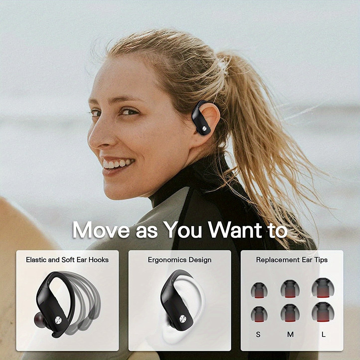 Surround Earbuds Auriculares Envolvente 48H