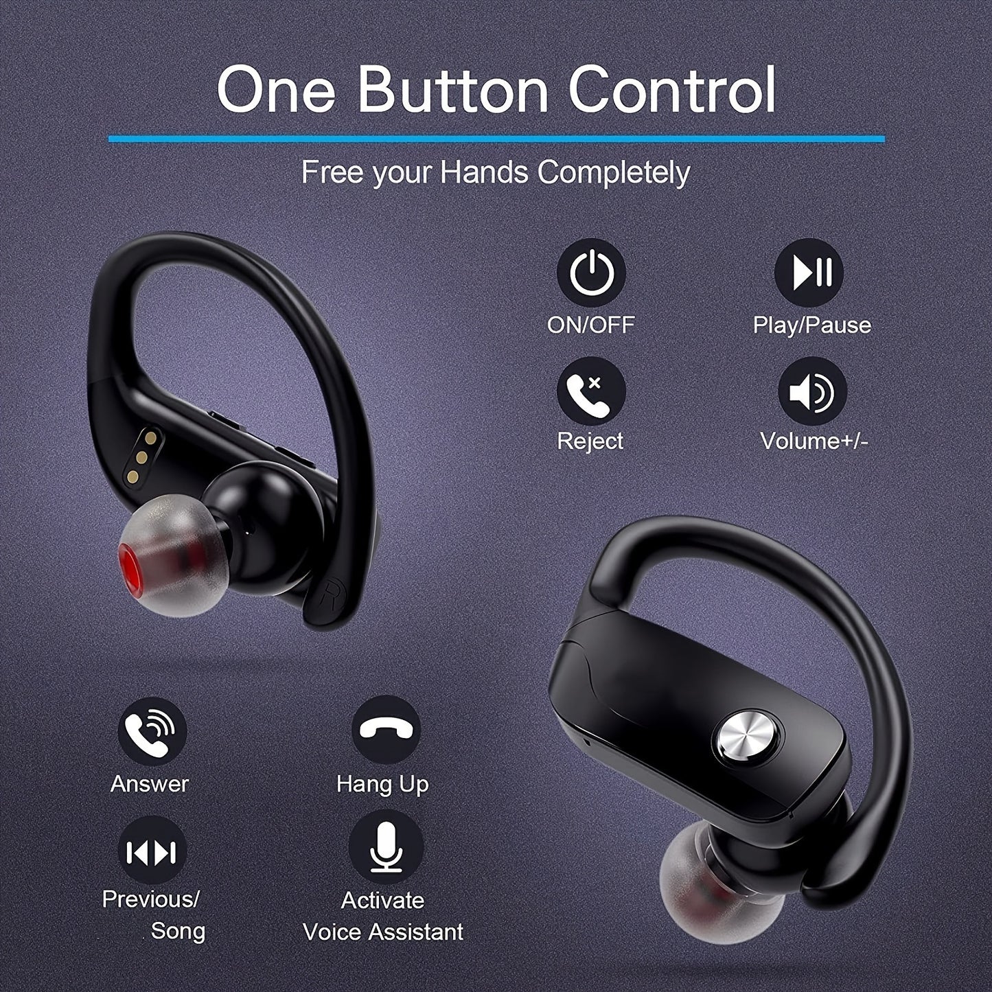 Marathon Sport Earbuds Auriculares Deportivos Maratón