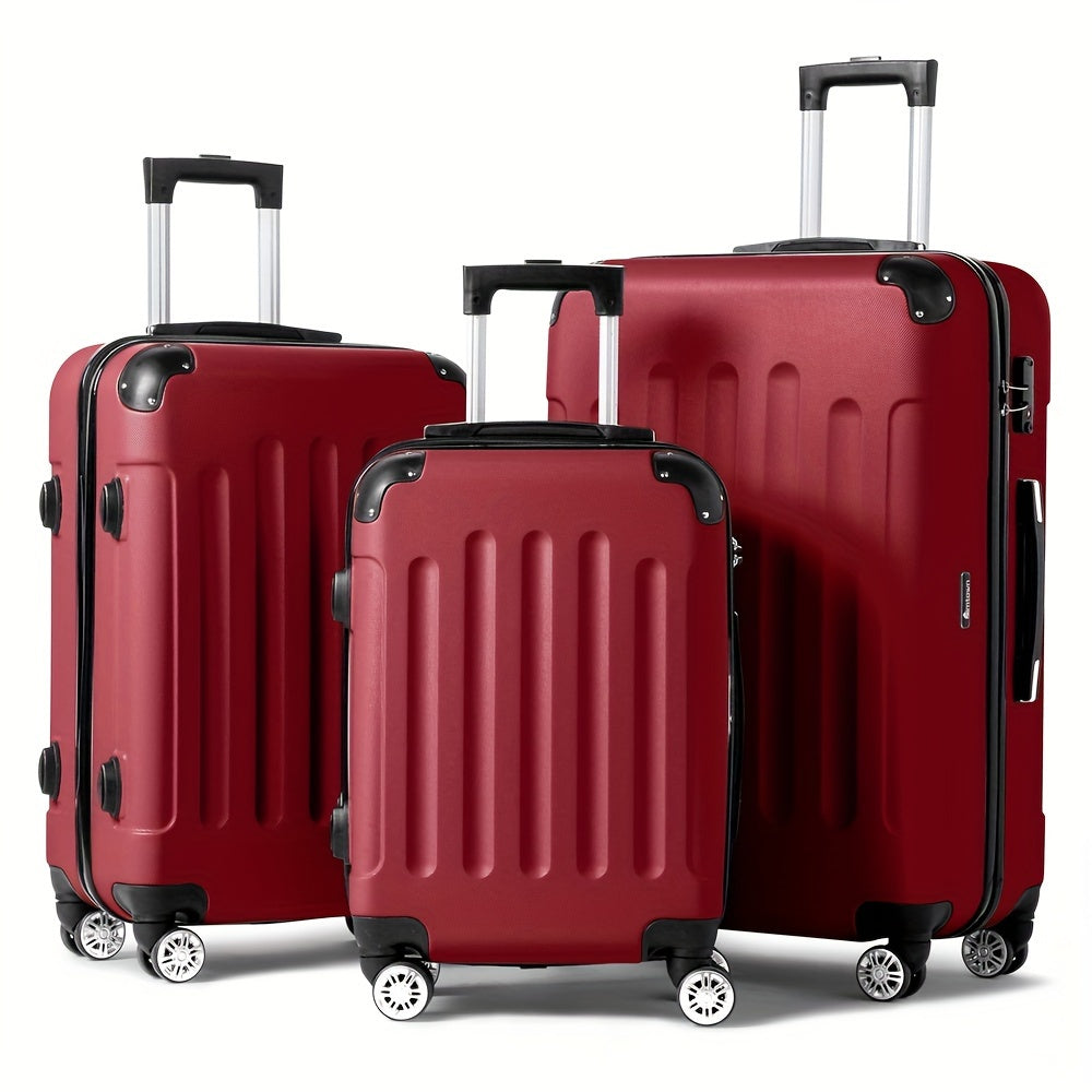 Durable 3-Piece Suitcase Set, Juego 3 Maletas Duraderas