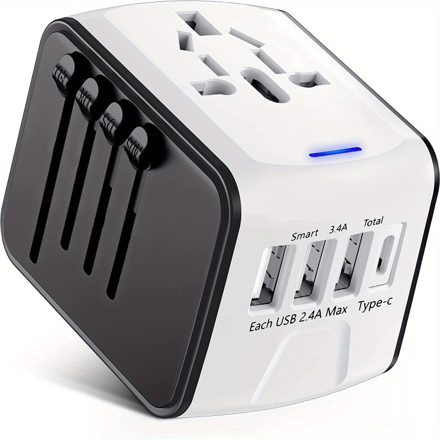 Premium Worldwide Adapter Adaptador Mundial Negro