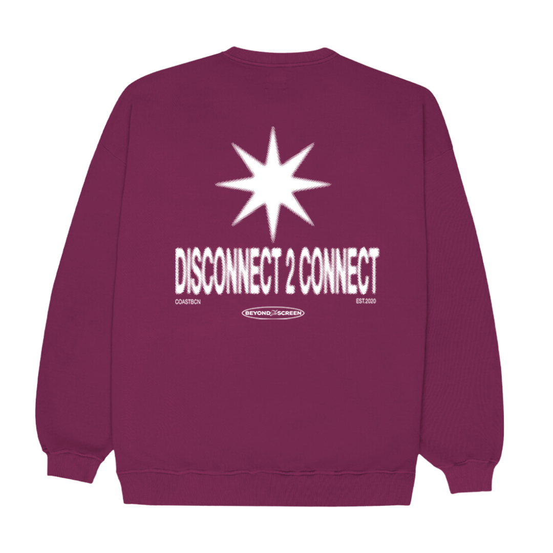 Purple Disconnect Sweatshirt