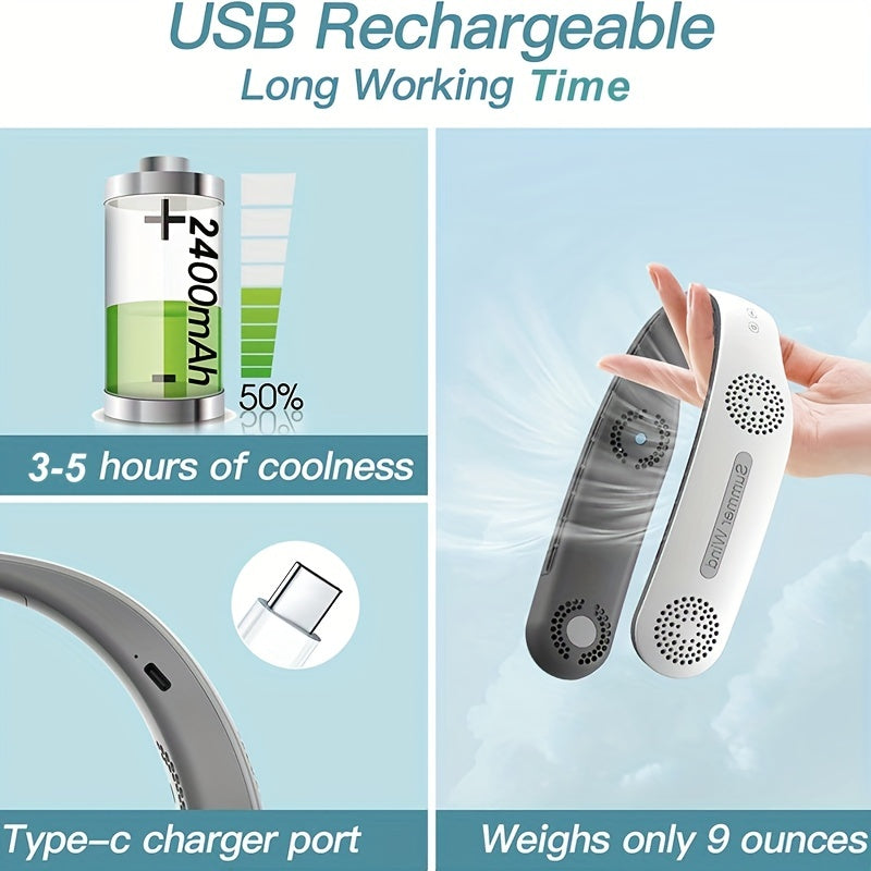Innovative Bladeless Neck Fan Rechargeable