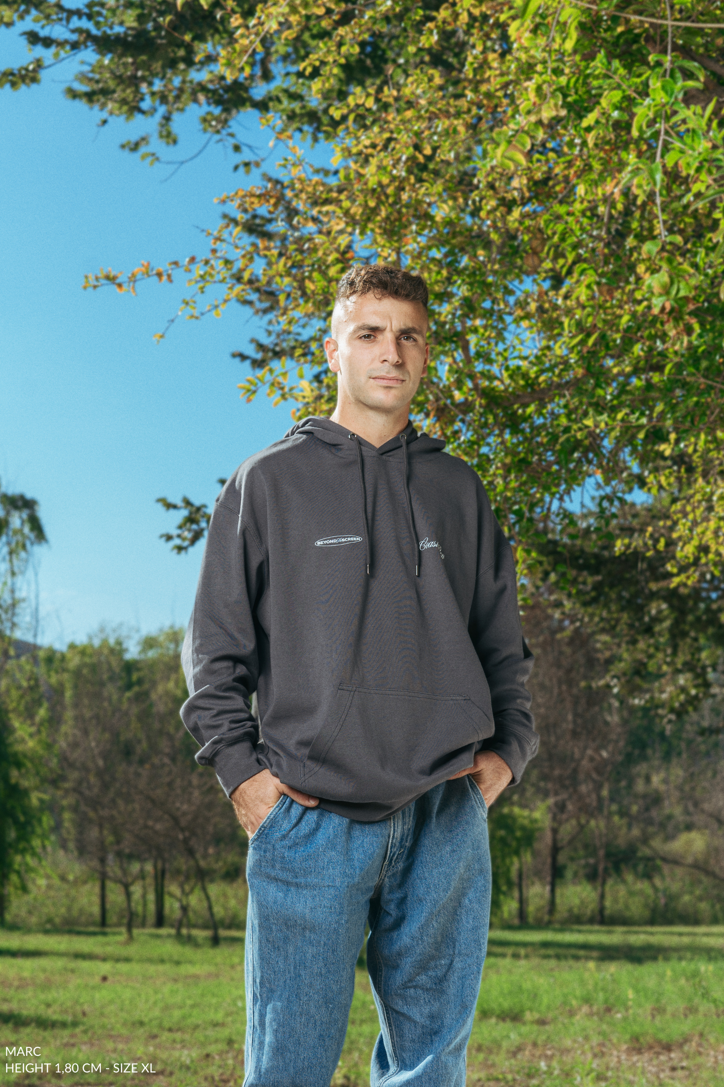 Gray Less Stalking Hoodie