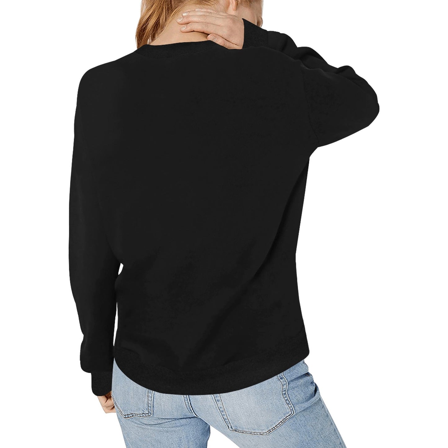 Black Graphic Sweater – Grozavu Dual Bunny Edition