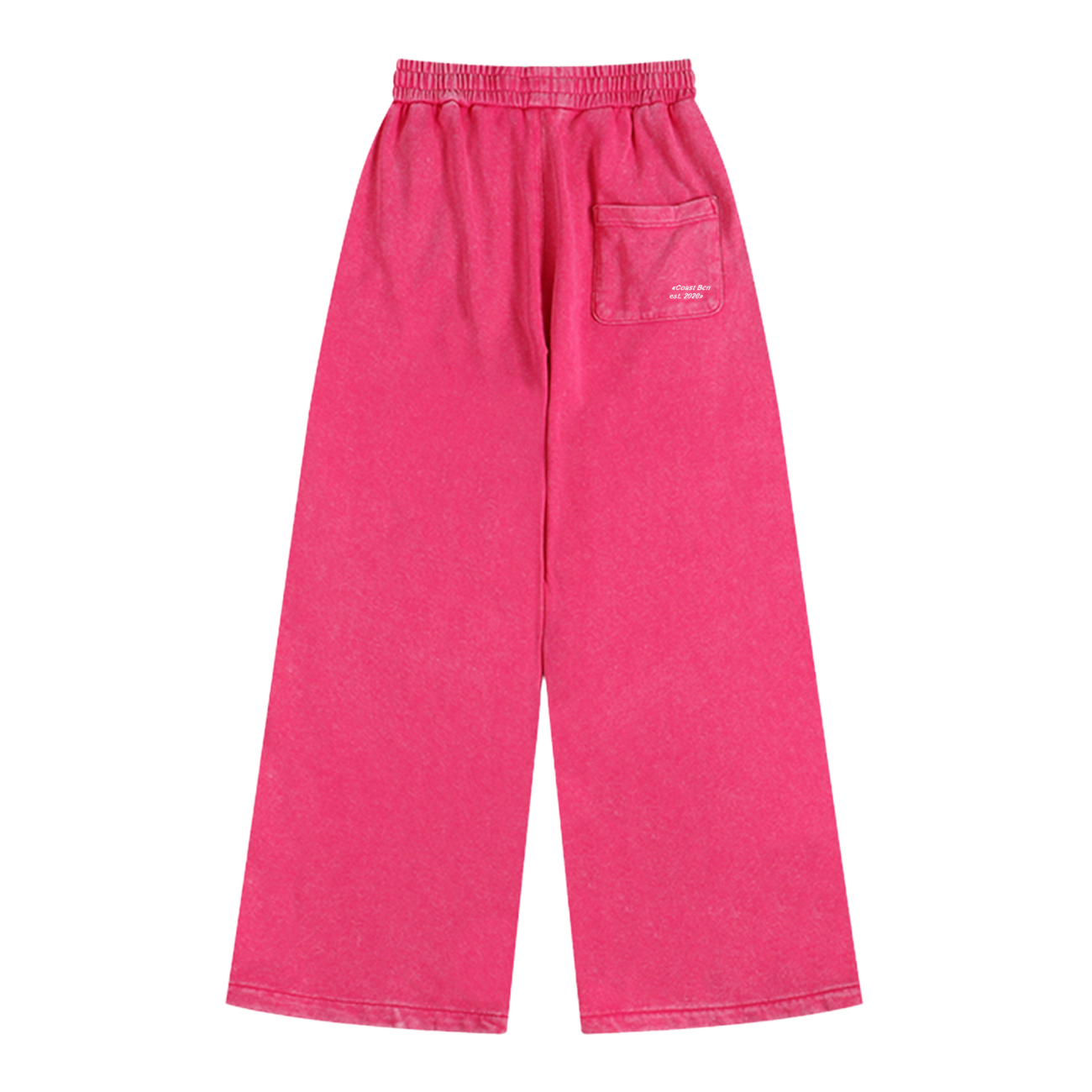 Washed Pink Wide Leg Joggers