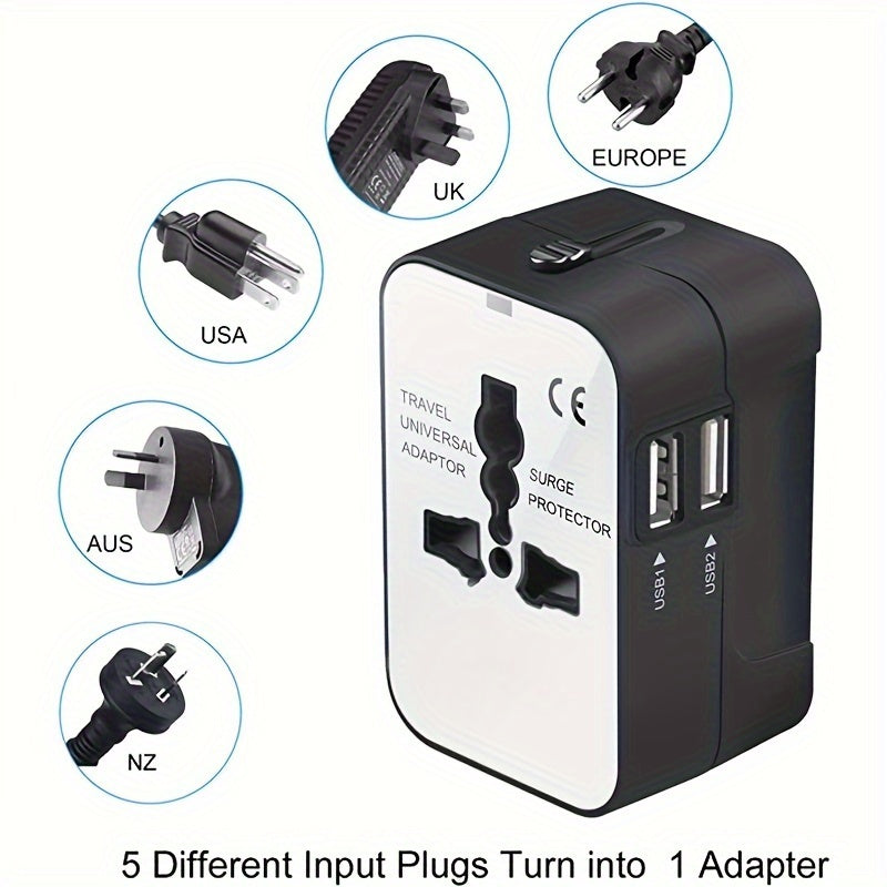 All-in-One Travel Adapter Adaptador Todo-en-Uno