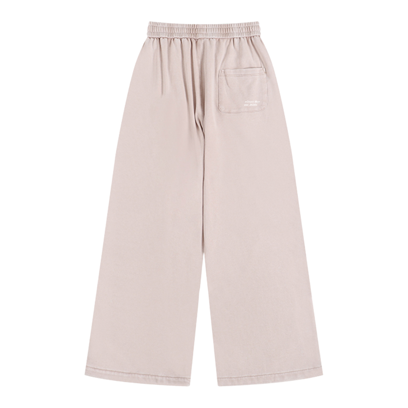 Washed Beige Wide Leg Joggers