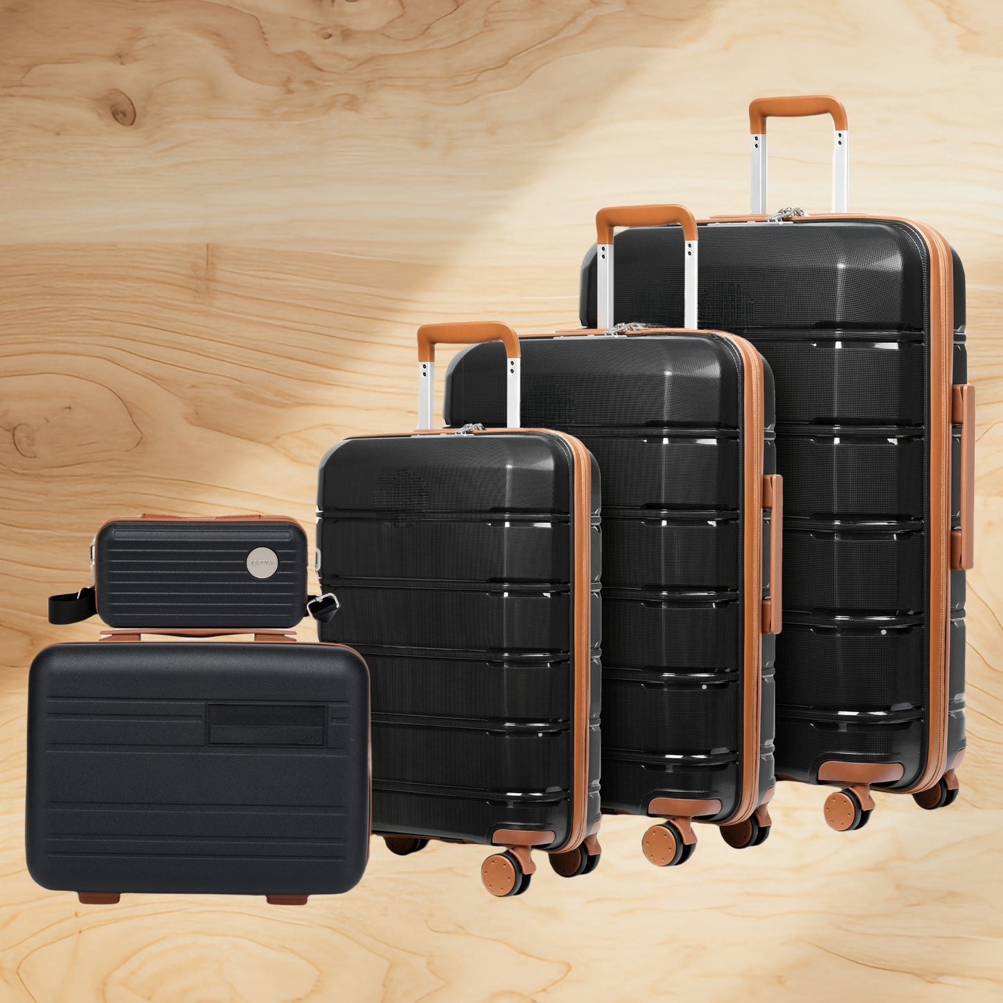 Suitcase Luggage Set with Lock, Juego Maletas con Cerradura