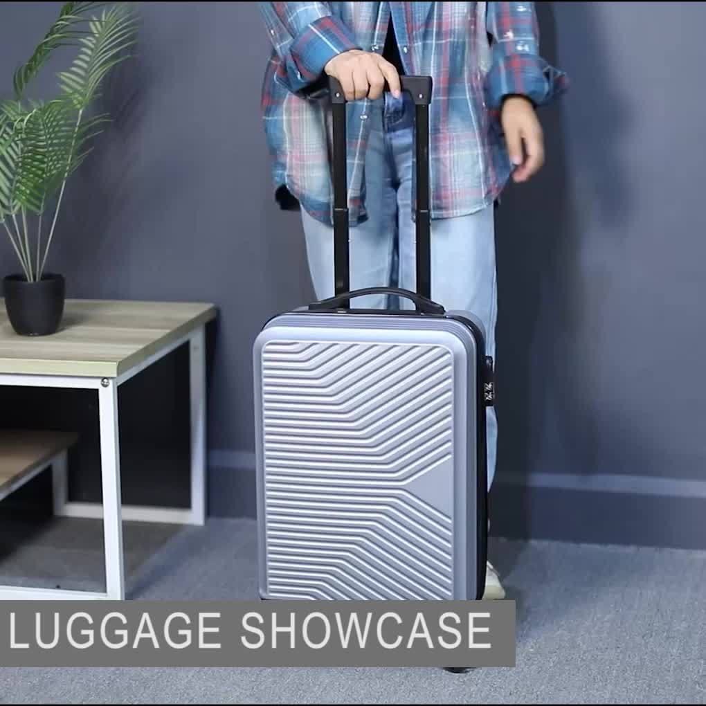 Striped Hard Shell Carry-On, Maleta Cabina Rayas Carcasa Dura