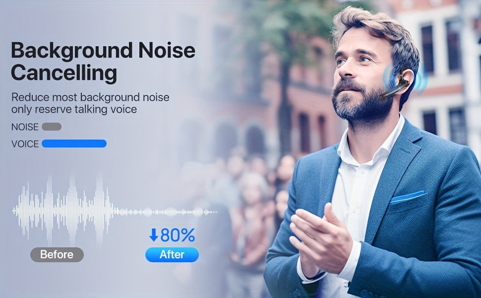 Business Wireless Headset Auriculares Negocios 50H