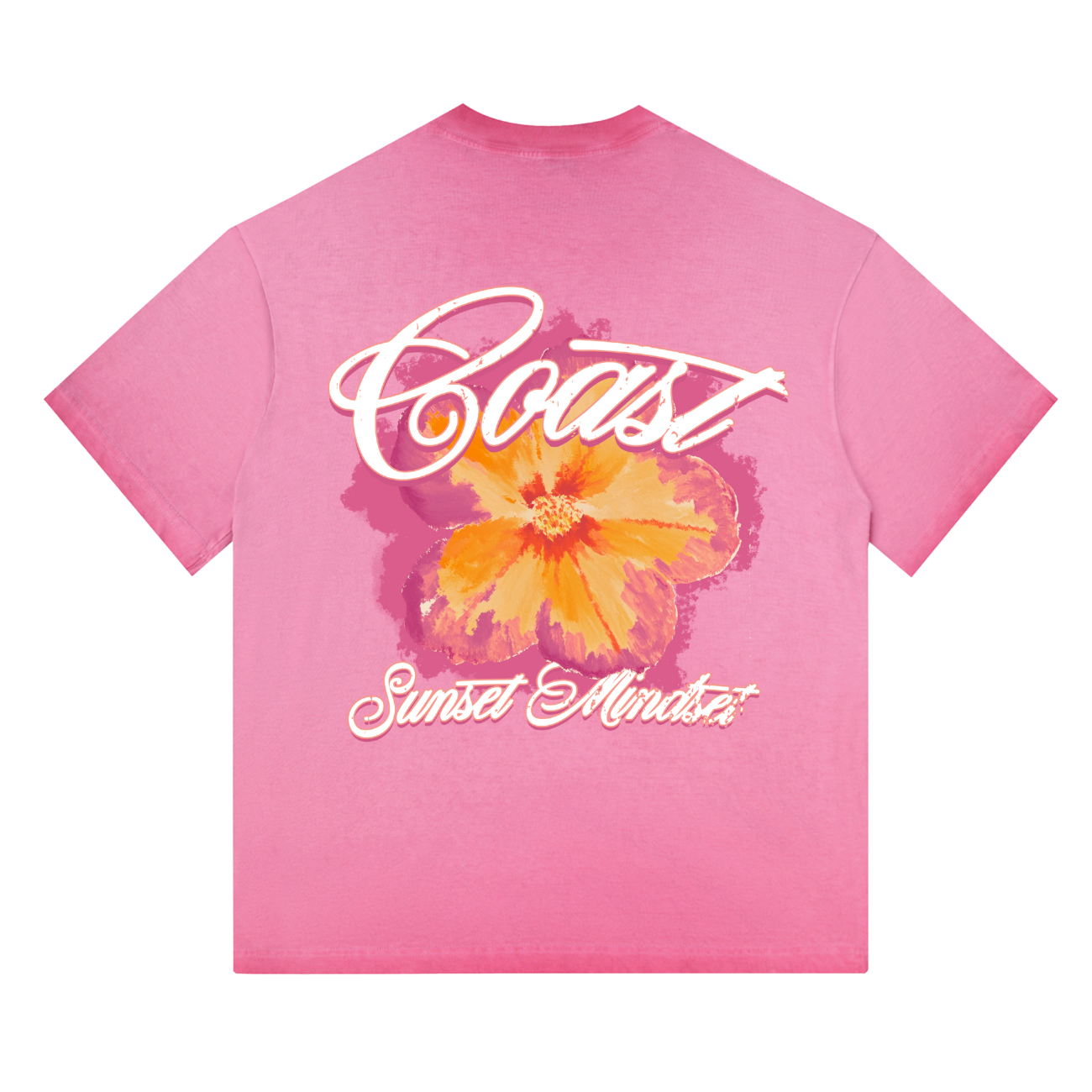 Pink Sunset Bloom T-shirt