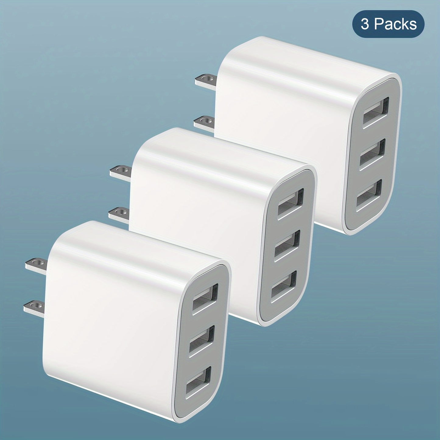 Rapid 3-Port USB Charger Cargador Rápido 3-Puertos