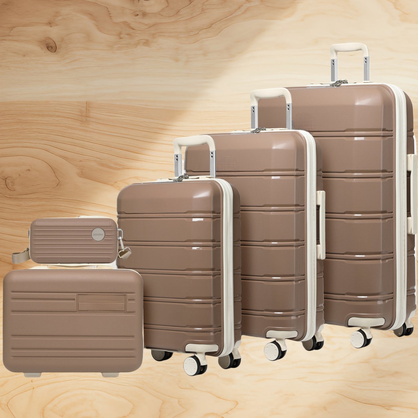 Suitcase Luggage Set with Lock, Juego Maletas con Cerradura