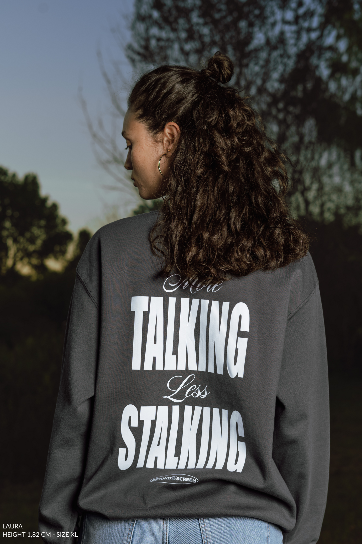 Gray Less Stalking Sweatshirt