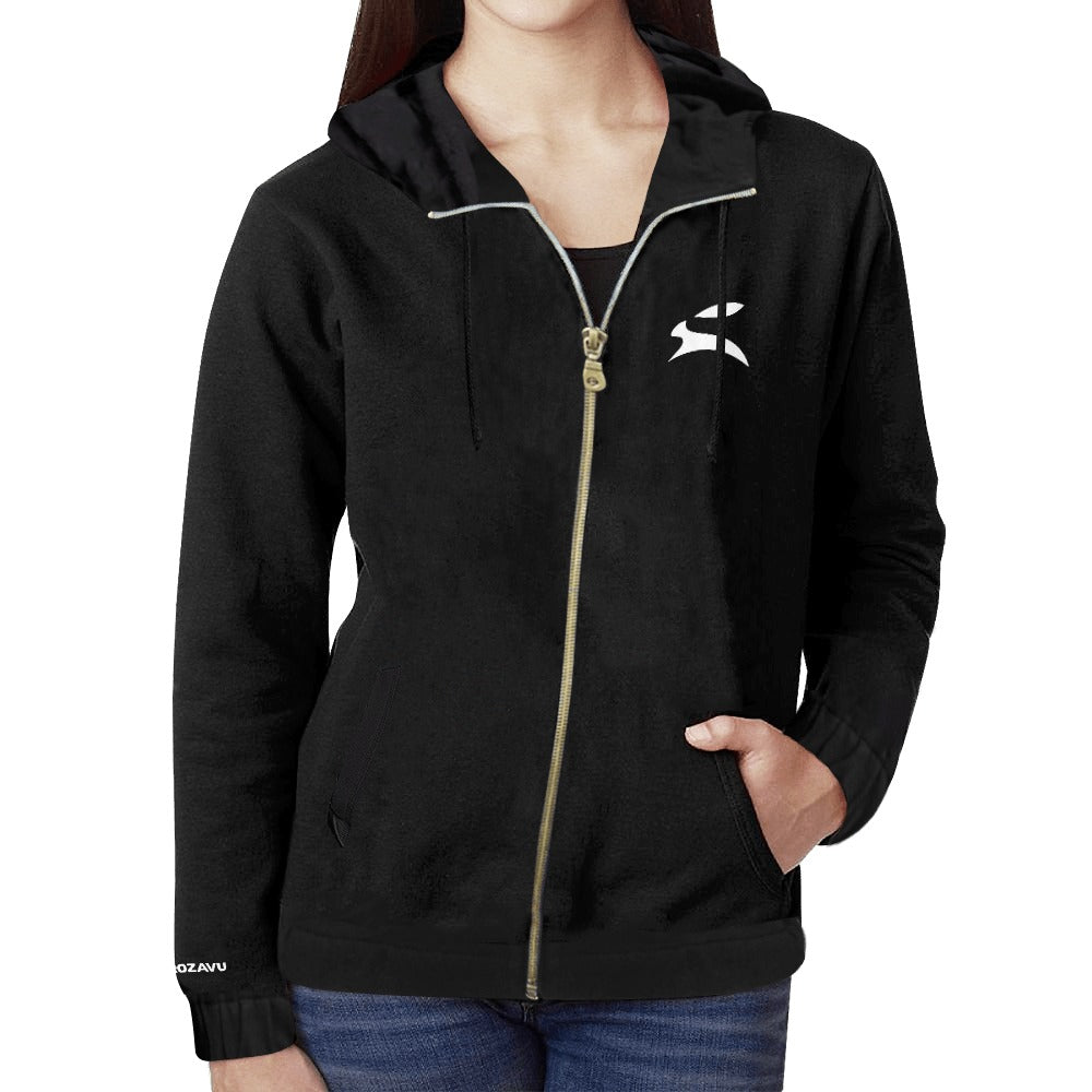 Cotton-Blend Zip Hoodie