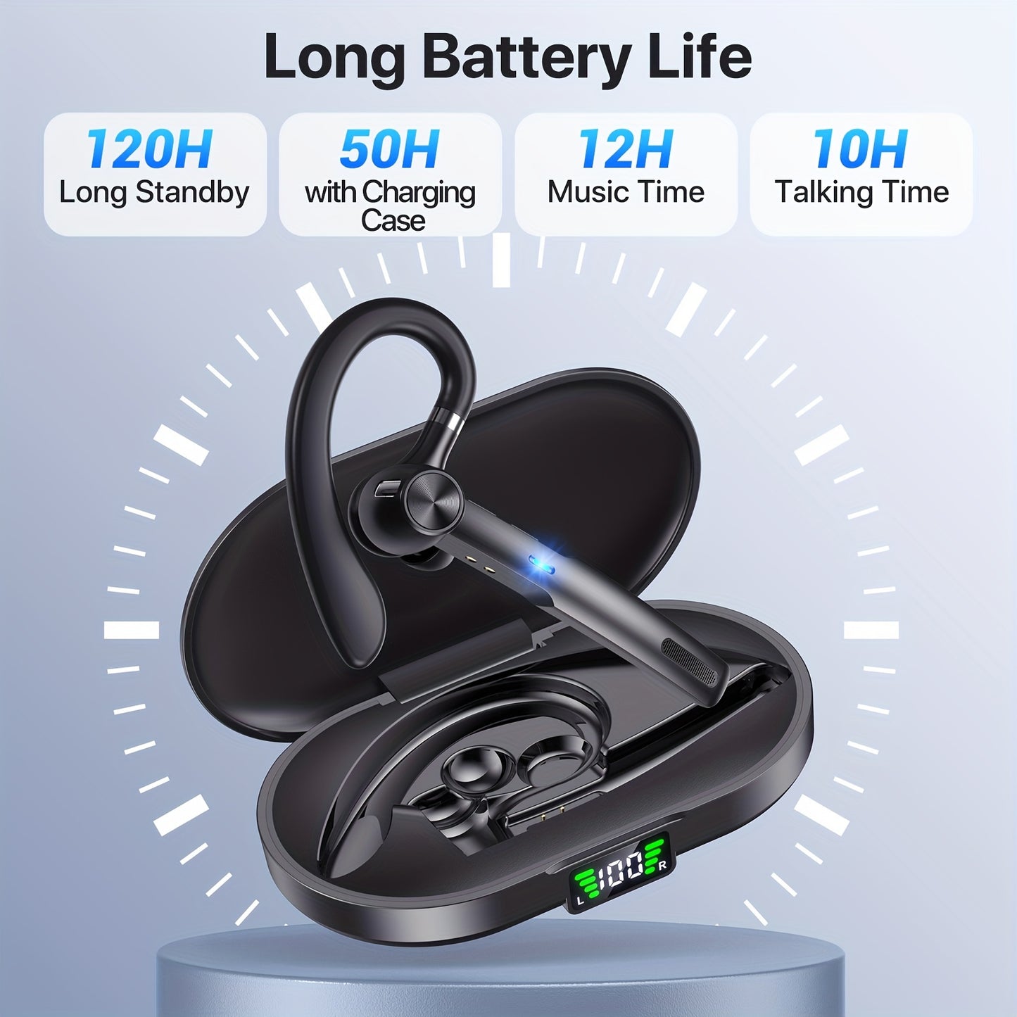 Business Wireless Headset Auriculares Negocios 50H