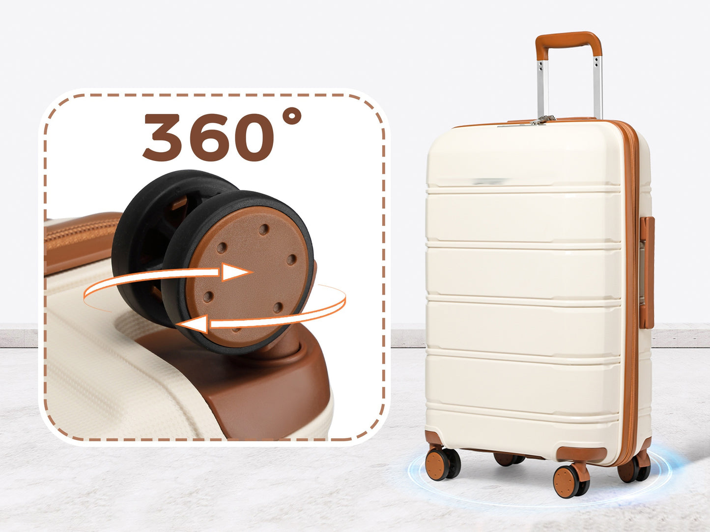 Suitcase Luggage Set with Lock, Juego Maletas con Cerradura