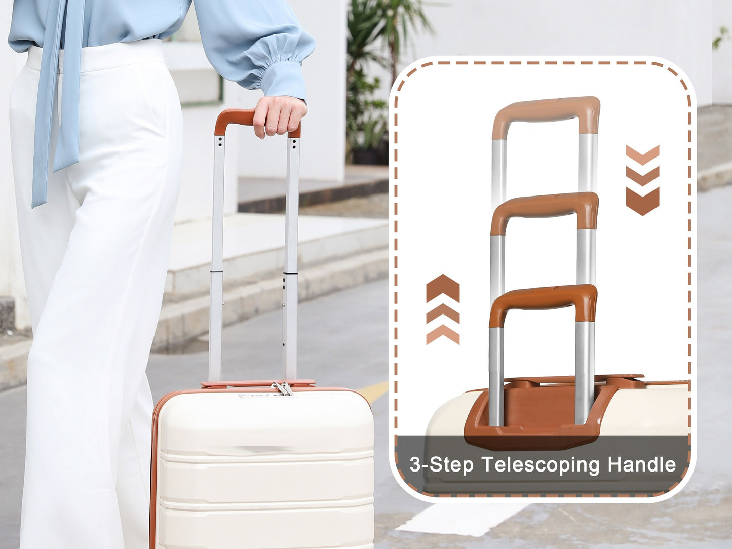 Suitcase Luggage Set with Lock, Juego Maletas con Cerradura