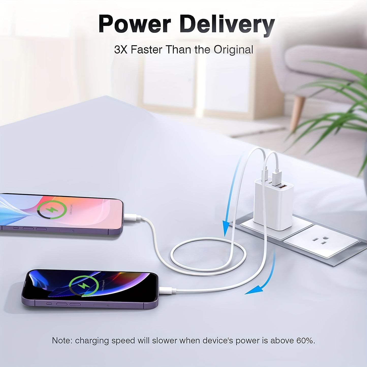 Fast USB-C Charger Cargador Rápido iPad