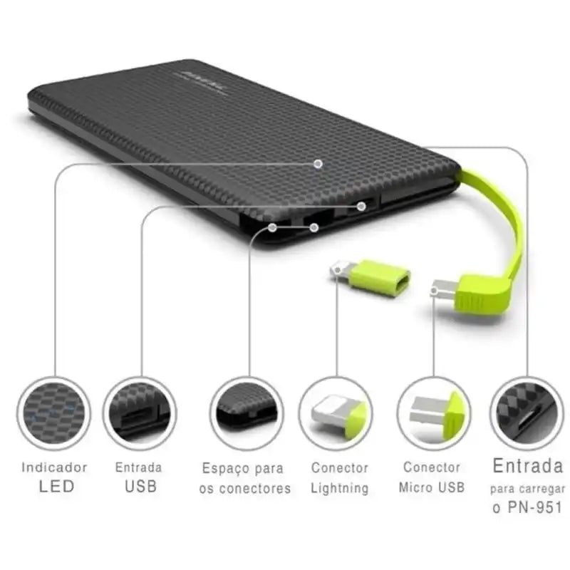 Universal Pineng Power Bank 10000mAh V8/Lightning
