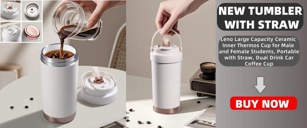 Vacuum Insulated Bottle: Leakproof Thermos with Straw