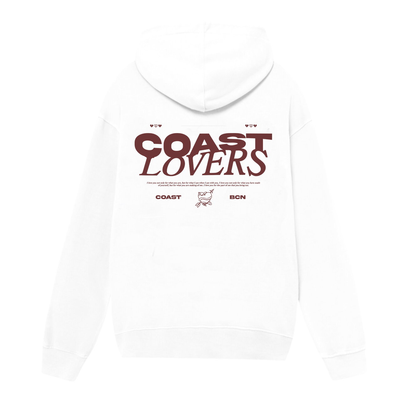 White Coast Lovers Hoodie