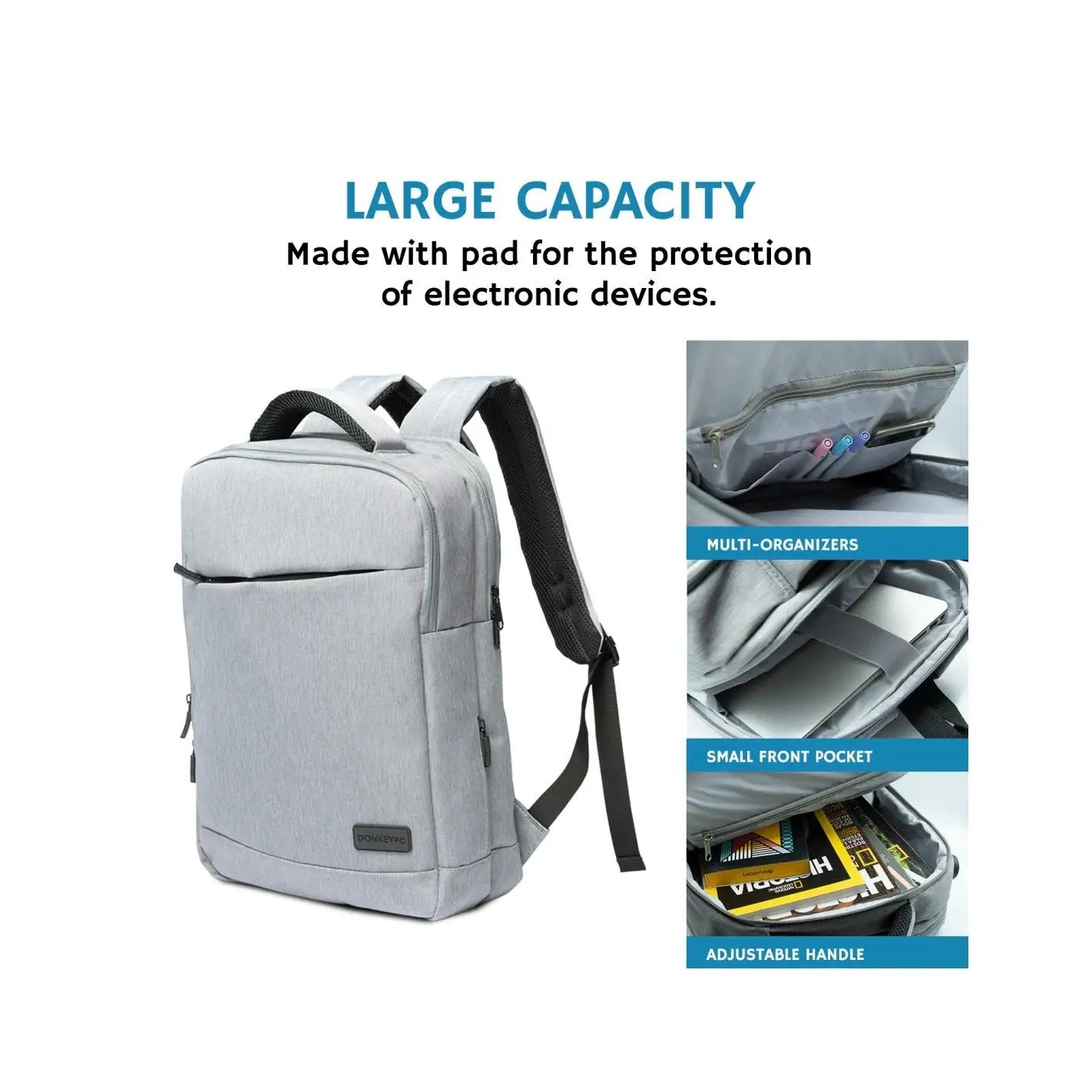 Anti-Theft Laptop Backpack 15.6" USB