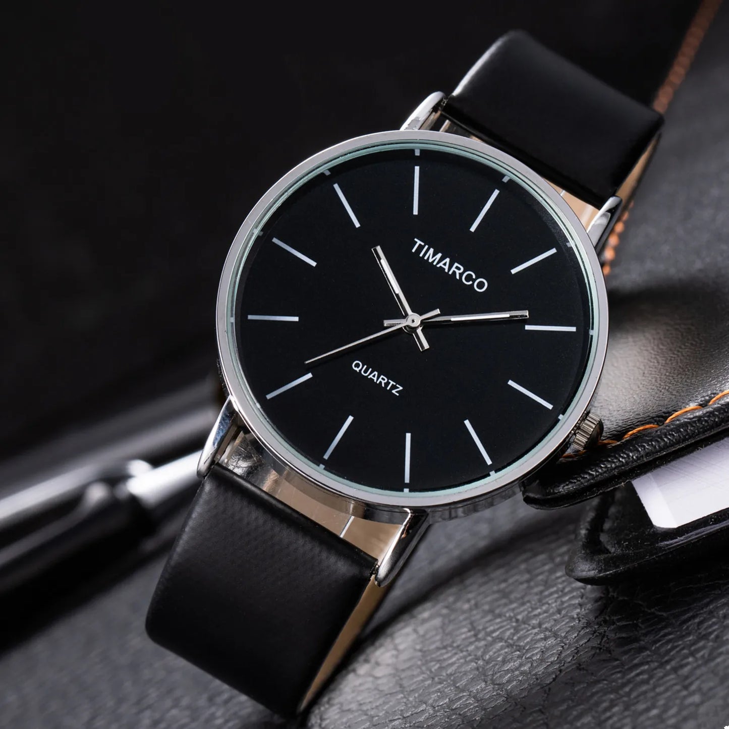 Minimalist White Leather Women Watch, Reloj Mujer Cuero Blanco Minimalista
