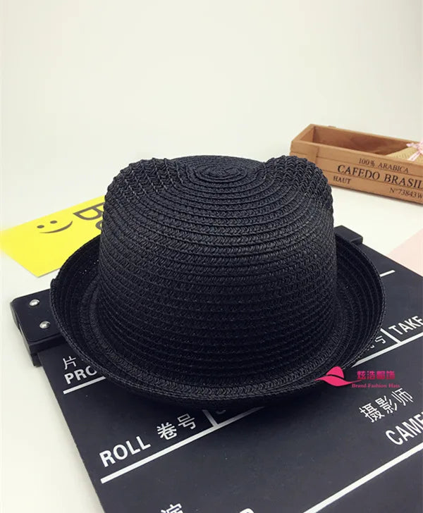 Kids Panama Hat Sombrero Niños Orejas
