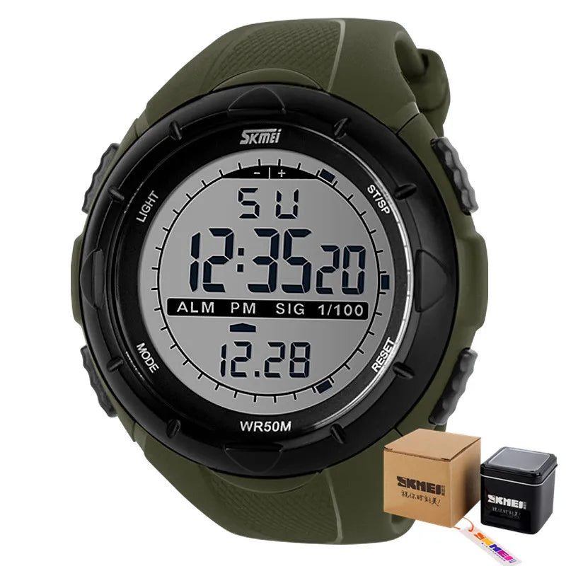 SKMEI Military Digital Sport Watch, Reloj Deportivo Digital Militar SKMEI