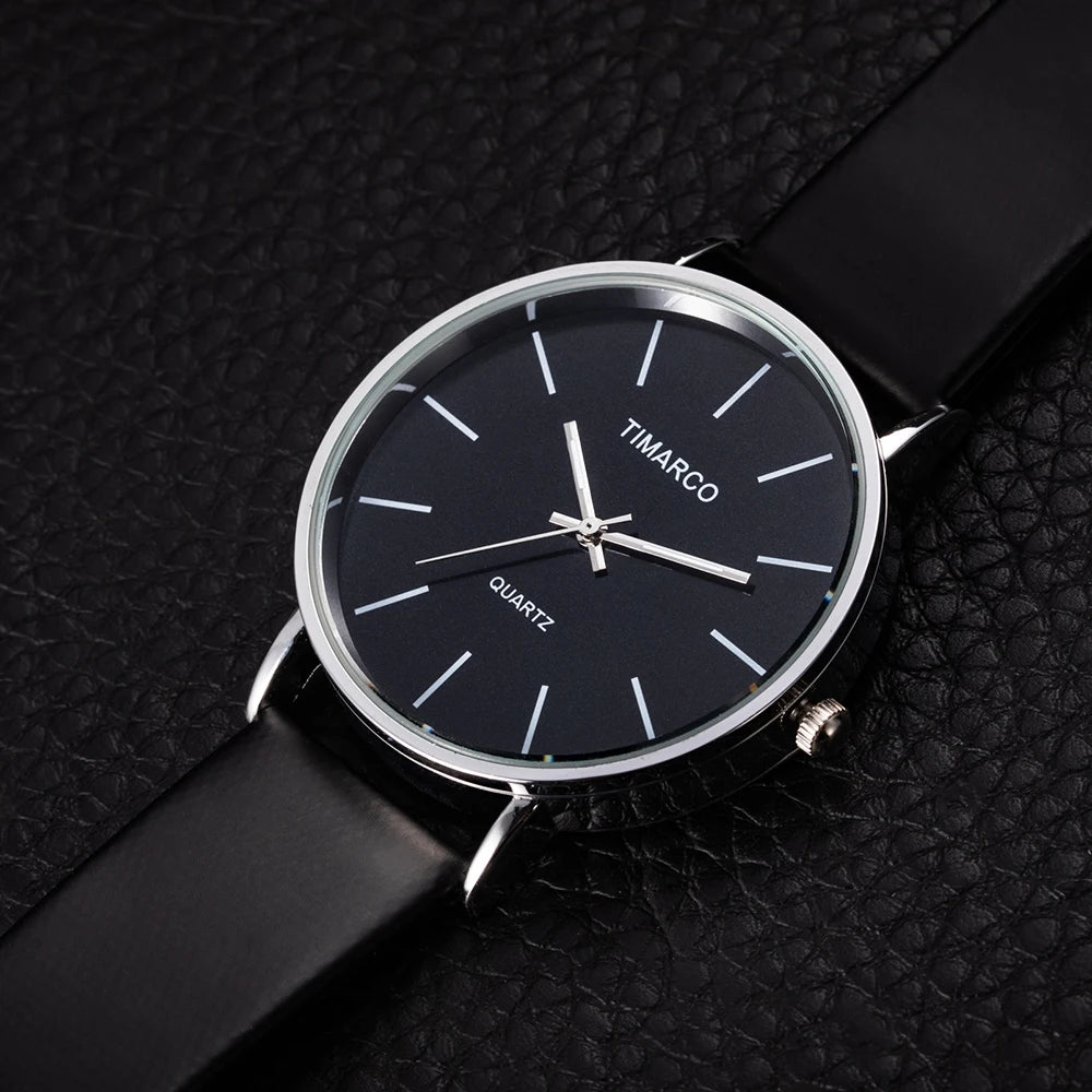 Minimalist White Leather Women Watch, Reloj Mujer Cuero Blanco Minimalista