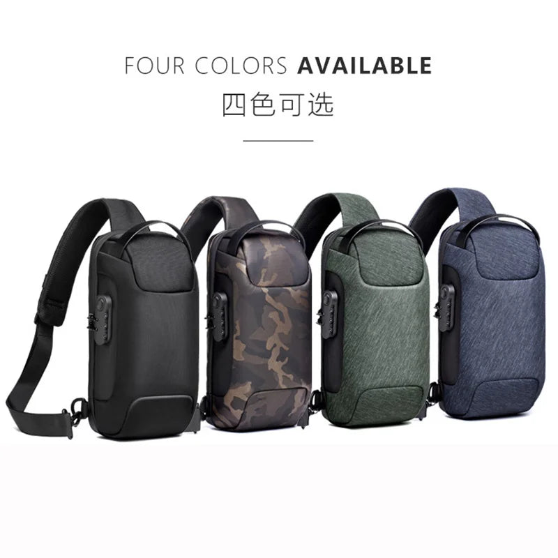 Executive Crossbody Sling Backpack USB