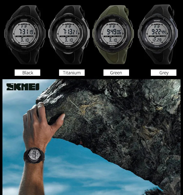 SKMEI Military Digital Sport Watch, Reloj Deportivo Digital Militar SKMEI