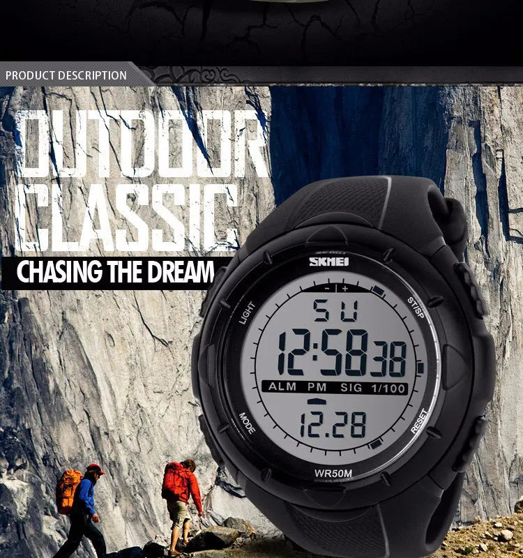 SKMEI Military Digital Sport Watch, Reloj Deportivo Digital Militar SKMEI
