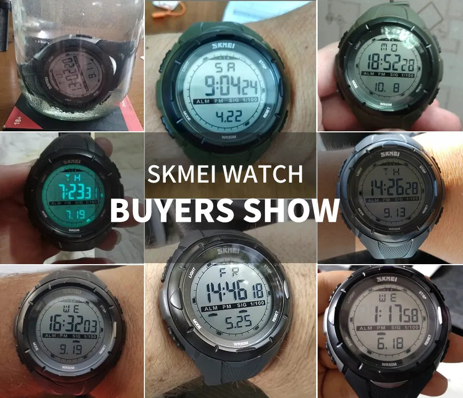 SKMEI Military Digital Sport Watch, Reloj Deportivo Digital Militar SKMEI