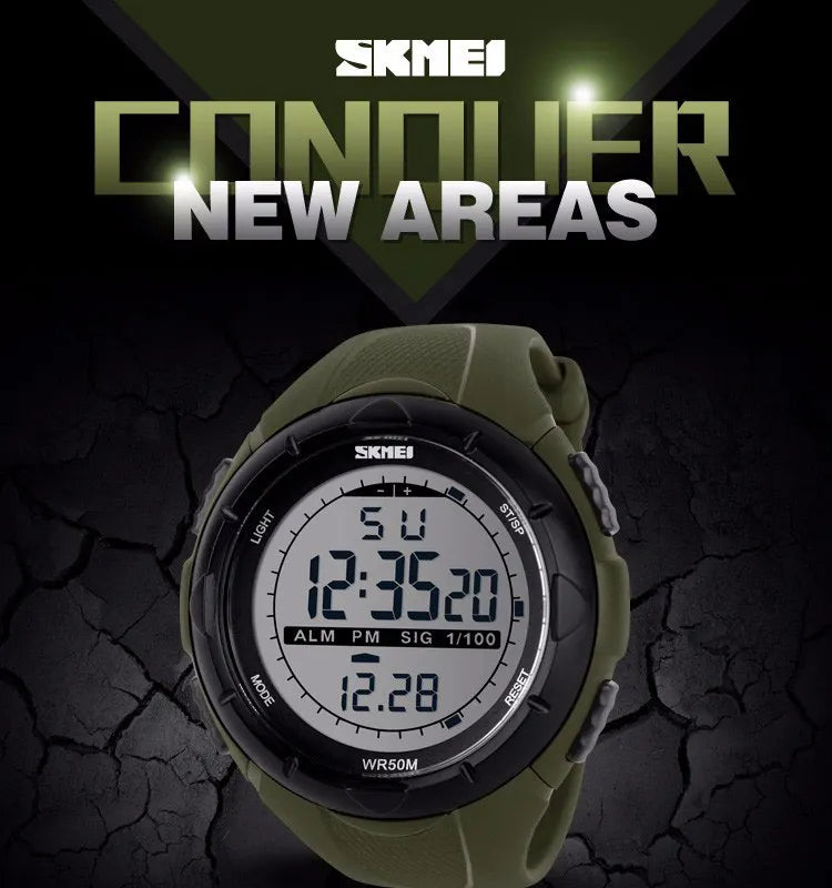 SKMEI Military Digital Sport Watch, Reloj Deportivo Digital Militar SKMEI