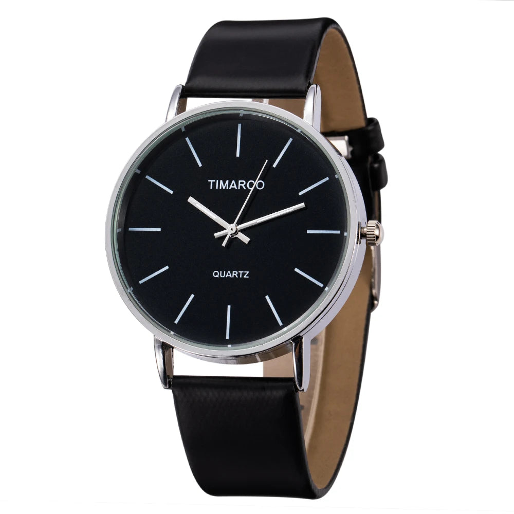 Minimalist White Leather Women Watch, Reloj Mujer Cuero Blanco Minimalista