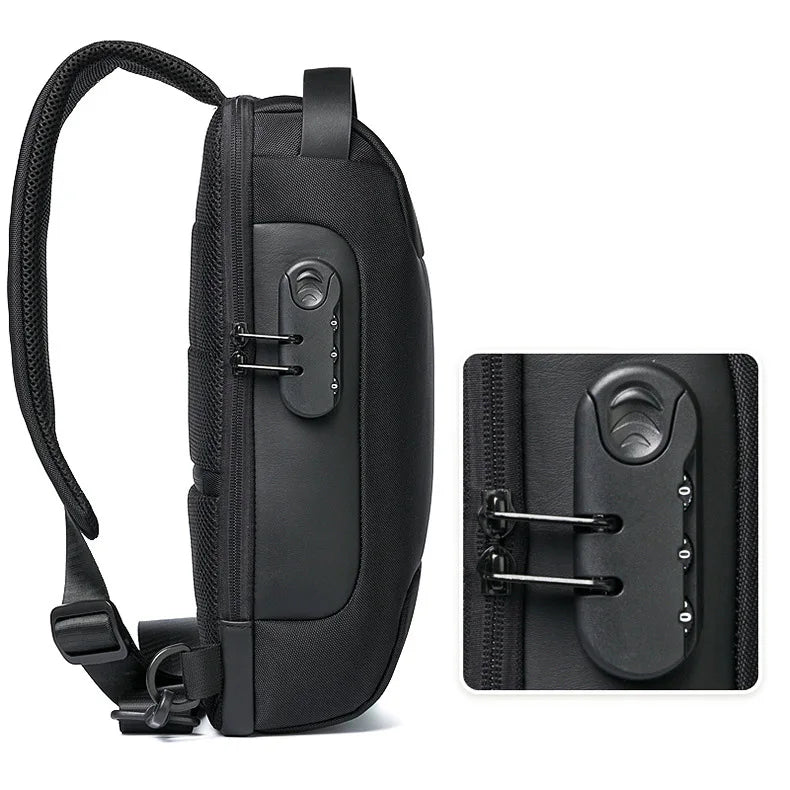 Executive Crossbody Sling Backpack USB