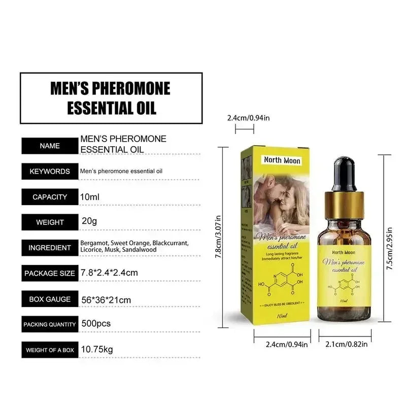 Men's Pheromone Oil, Aceite Feromonas Hombres