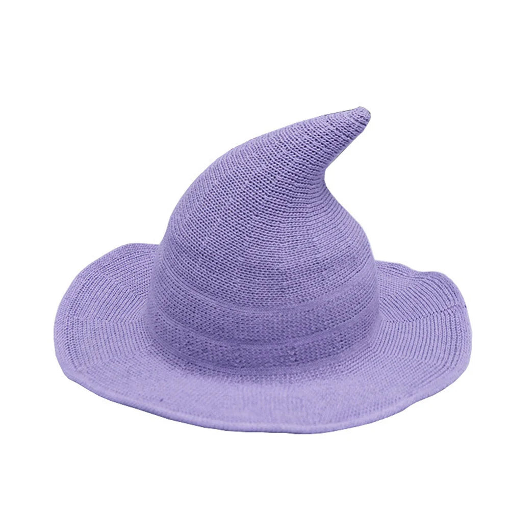 Halloween Witch Hat Long Point Knitted