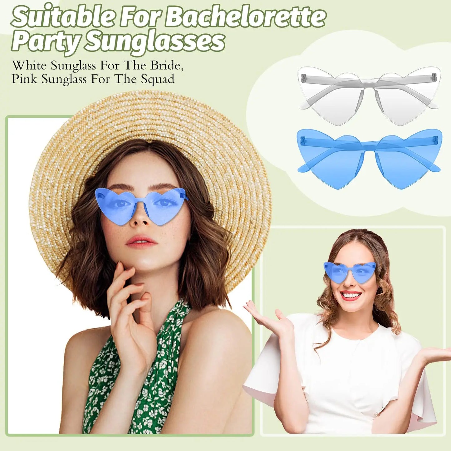 Trendy Heart-Shaped Party Sunglasses Bulk