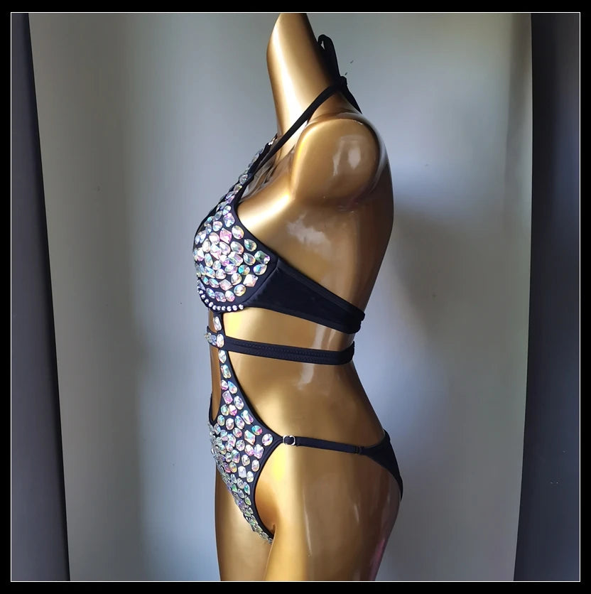 Luxury Diamond Crystal Bikini Set