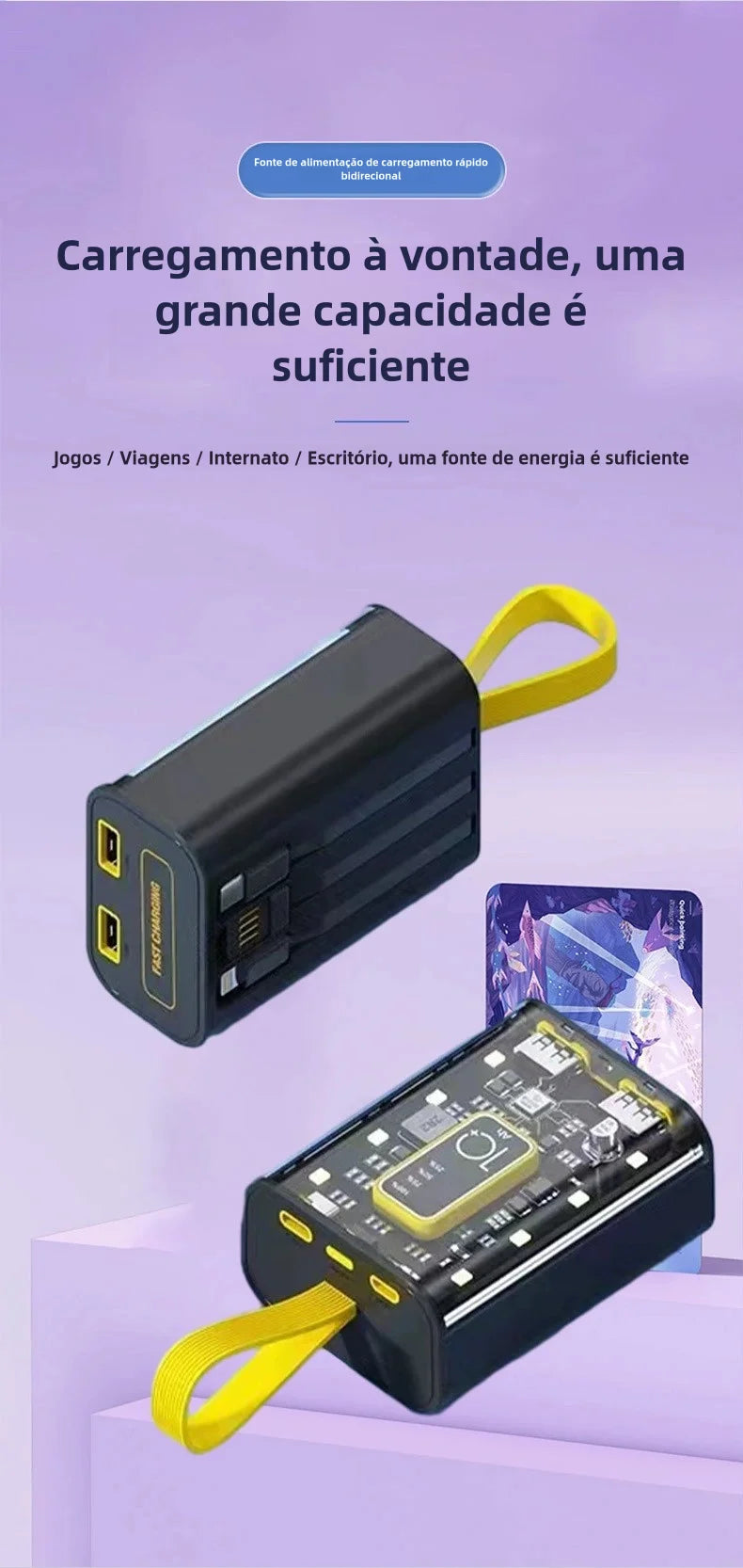 Compact Mini Mecha Power Bank 10000mAh