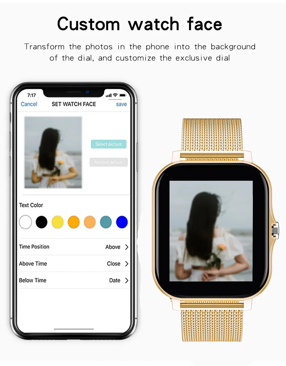 Android Smart Watch Health Monitor, Monitor Salud Reloj Inteligente Android