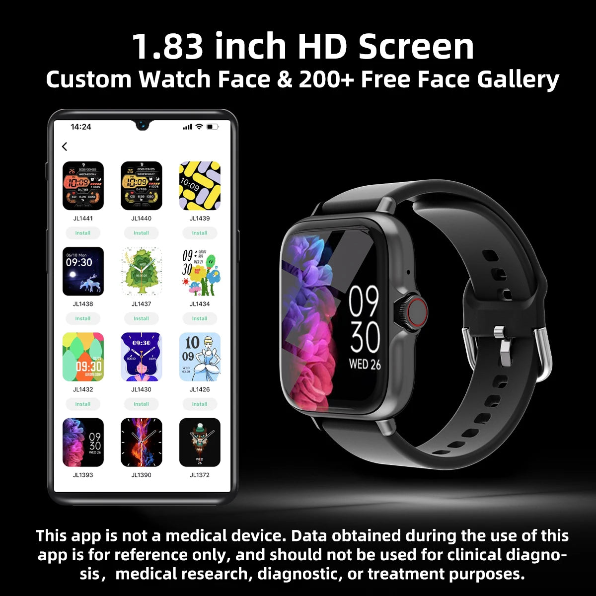 Waterproof Smart Watch Message Calling, Reloj Inteligente Impermeable Mensajes Llamadas
