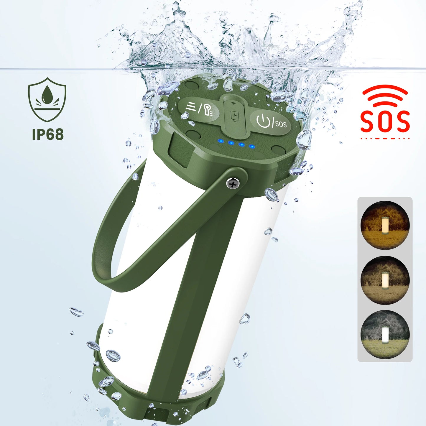Survival 106LED Camping Lantern 1200LM Power Bank
